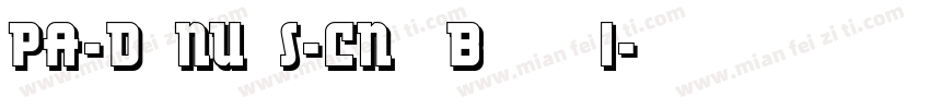 PA-Donuts-Cnd Bold I字体转换